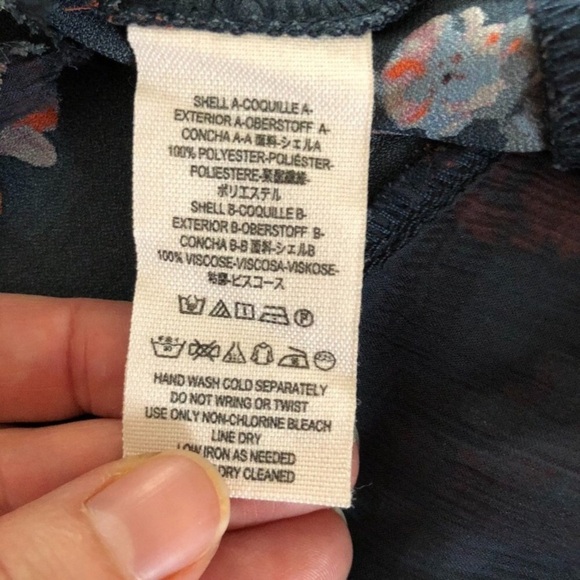 FREE PEOPLE “So Fine” Floral Chiffon Print Tunic Top - Picture 15 of 16